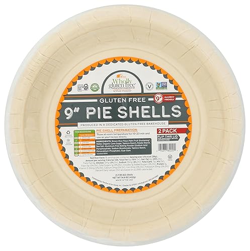 Wholly Wholesome, Pie Shell Gluten Free 9 Inch 2 Count, 14.9 Ounce