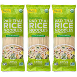 Lotus Foods Traditional Pad Thai Rice Noodles - Pad Thai Noodles, Asian Noodles, Gluten Free Noodles, Rice Noodles, Whole Grain, Non GMO, USDA Organic