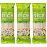 Lotus Foods Traditional Pad Thai Rice Noodles - Pad Thai Noodles, Asian Noodles, Gluten Free Noodles, Rice Noodles, Whole Grain, Non GMO, USDA Organic