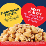PLANTERS Dry Roasted Peanuts, 34.5 oz. Resealable Plastic Jar - Peanuts with Sea Salt - Peanut Snacks - Shareable Snacks - Heart Healthy Snacks
