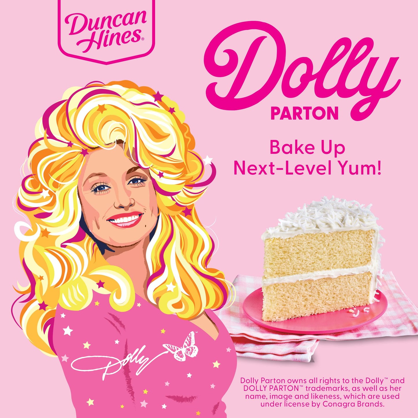 Duncan Hines Dolly Parton's Favorite Coconut Flavored Cake Mix, 15.25 oz.