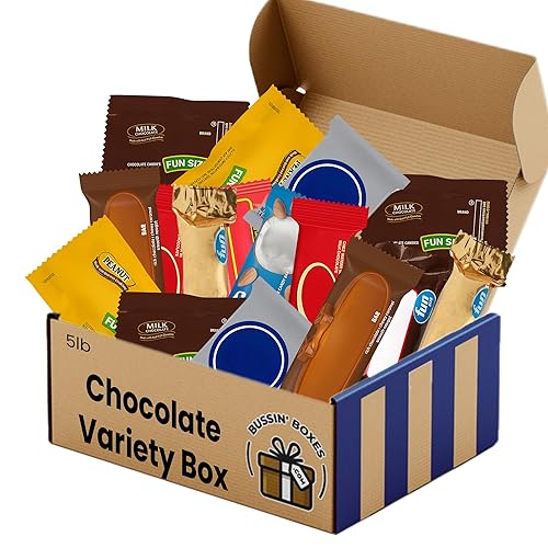 Chocolate Candy Variety Pack - 5 Pound Assorted Bulk Chocolate Mix - Individually Wrapped Candy for Parties, Office, Halloween, and Gifting Assembled
