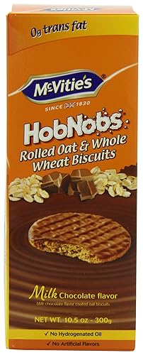 McVities Milk Chocolate Hob Nobs, 10.5-Ounce (Pack of 4)