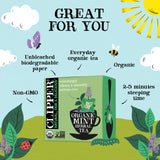Clipper Tea Mint Herbal Teabags - Caffeine Free, USDA Organic, Great Hot or Iced - Refreshing, Natural, Fair & Delicious - 50 Tea Bags