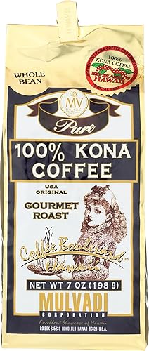Mulvadi 100% KONA COFFEE BEAN, 7 OZ