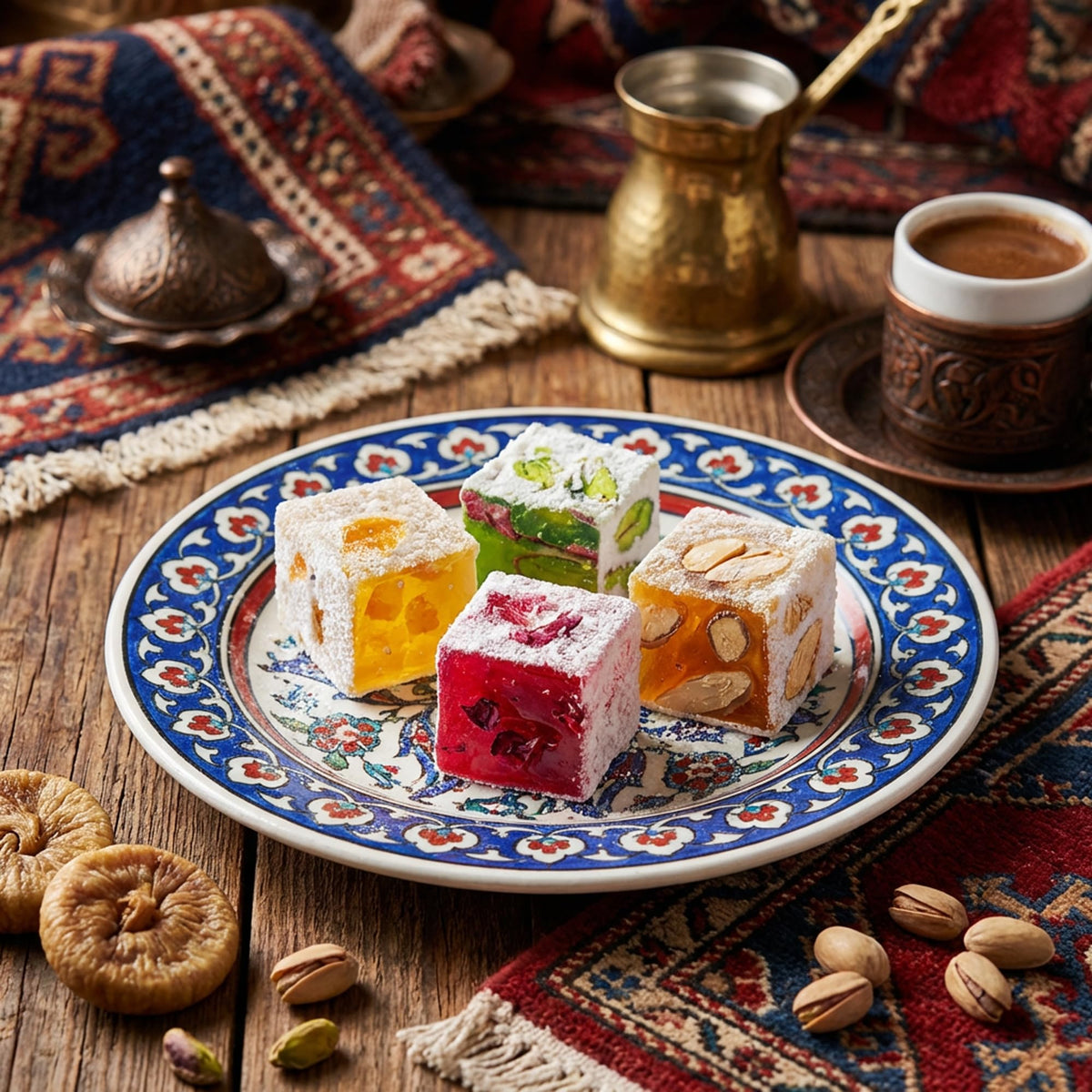 HazerBaba Istanbul Souvenirs Assorted Turkish Delight Candy 7oz (Pack of 1)
