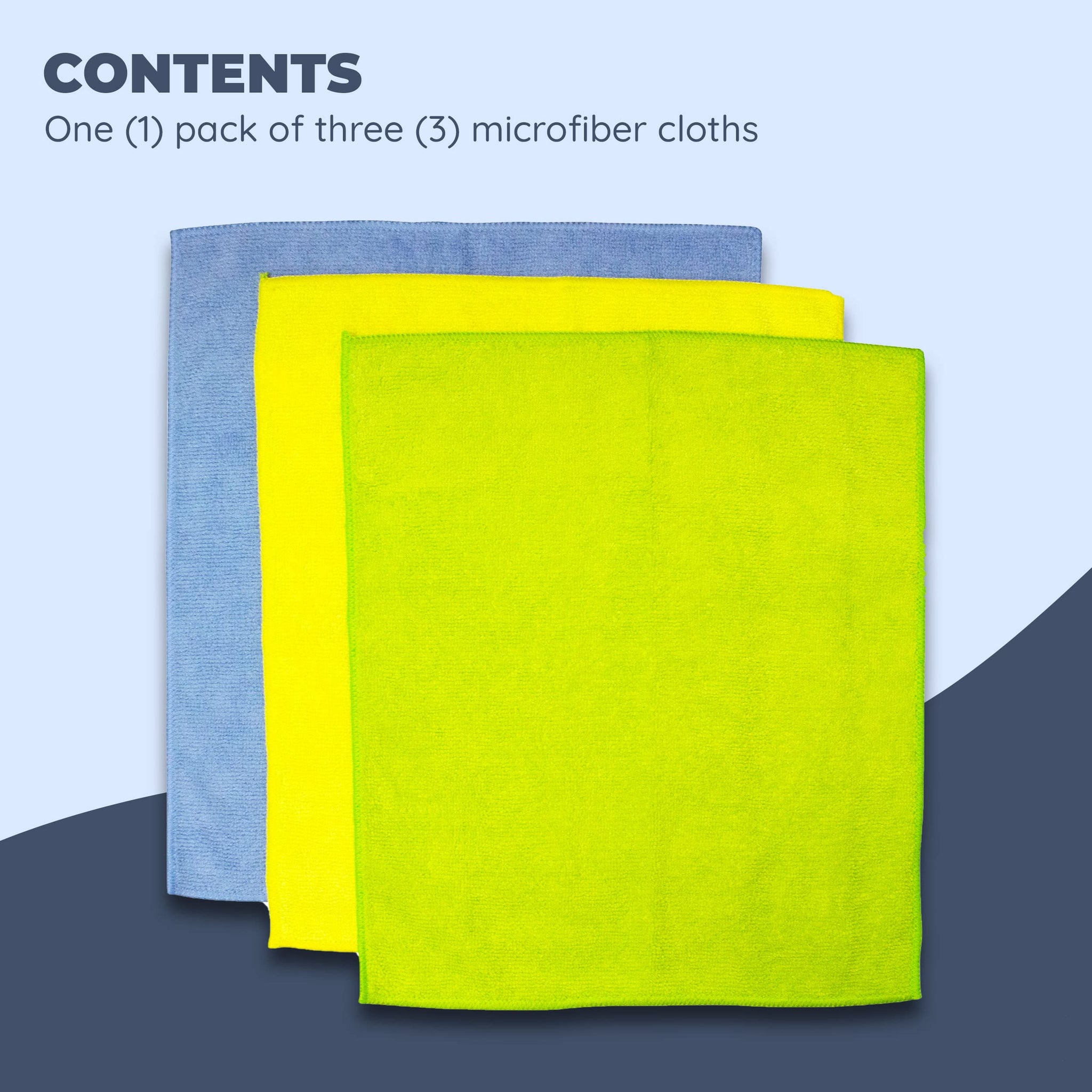 Jacent Microfiber Cleaning Cloths 3Ct, 3 CT