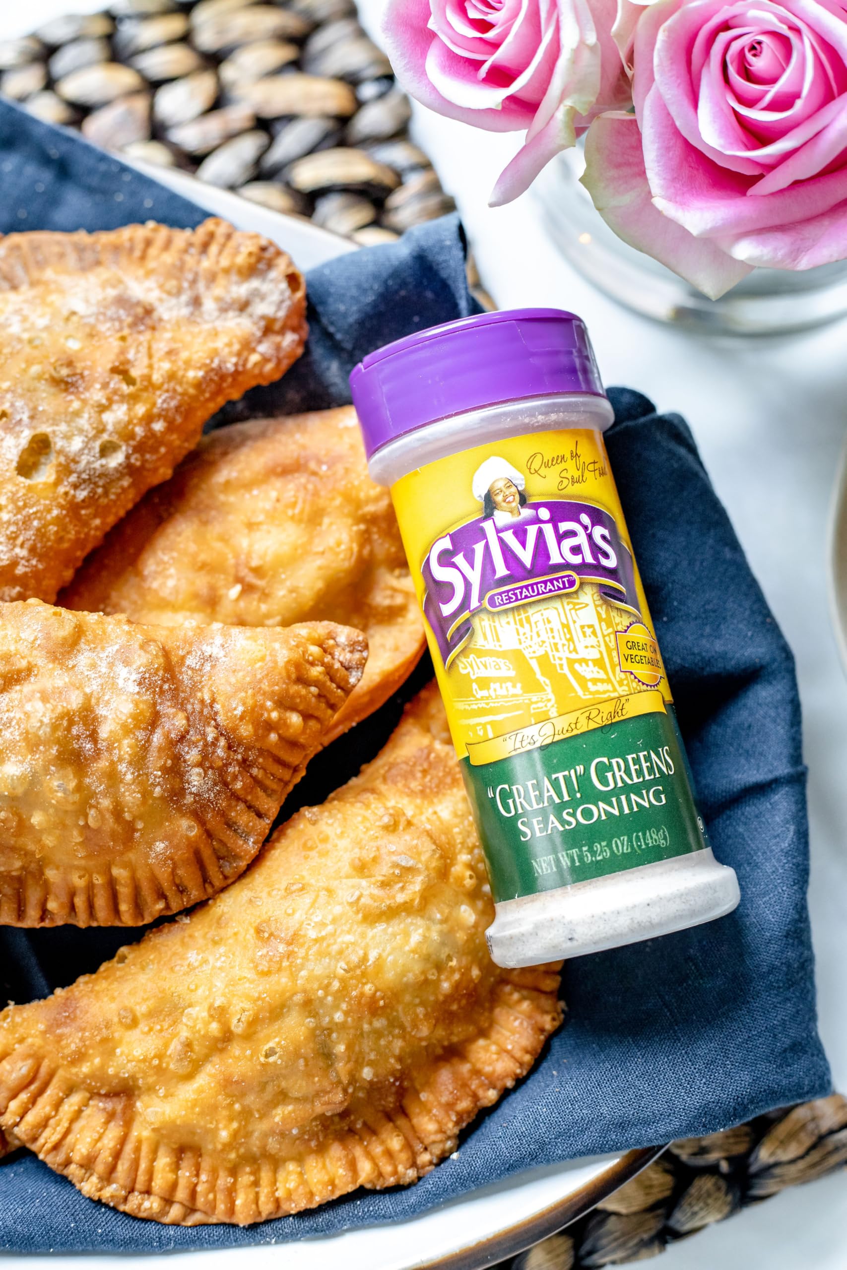 Sylvia's Restaurant Great! Greens Seasoning for Scrumptious Southern Collard Greens, All-purpose Vegetable Seasoning, 5.25oz (Pack of 4)