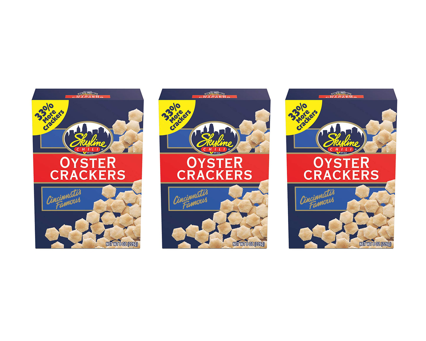 Skyline Chili Original Oyster Crackers - Crispy, Lightly Salted Snack Crackers, Perfect for Soup, Salads, Clam Chowder & More - 0g Trans Fat, No