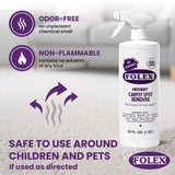 FOLEX Instant Carpet Spot Remover 128 oz - Powerful Stain Remover for Carpets, Upholstery & Rugs - Eliminates Pet Stains, Grease, Red Wine, Food
