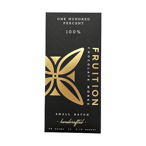 Fruition Chocolate Works 100% Dark Chocolate Bar, 2.12 OZ