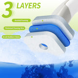 IVYROLL Toilet Bowl Cleaner Wand with 14 Refills, Disposable Toilet Brush Set with Holder, Cleaning System Starter Wand Kit, Bathroom Cleaning Set