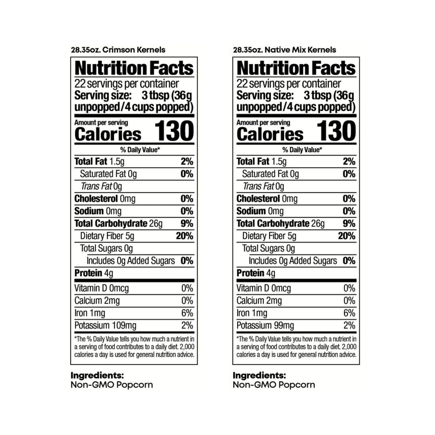 Black Jewell Gourmet Popcorn Kernel Variety Pack with Crimson and Native Mix (Pack of 2)