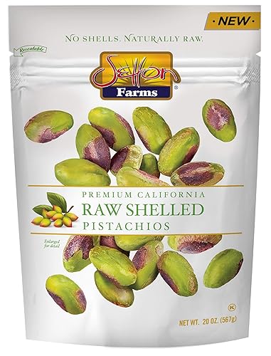 Setton Farms Naturally Raw Shelled Pistachios 20 oz Value Bag, No Shell Pistachios, Non-GMO Project Verified, Certified Gluten Free, Vegan and Kosher