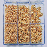 HeDeon&Rles Gold Pearls Sprinkles for Baking Gold Sprinkles 90g/3.17oz 4 Size Mix Edible Gold Preals for Cake Cupcake Pancake Ice Cream Decoration
