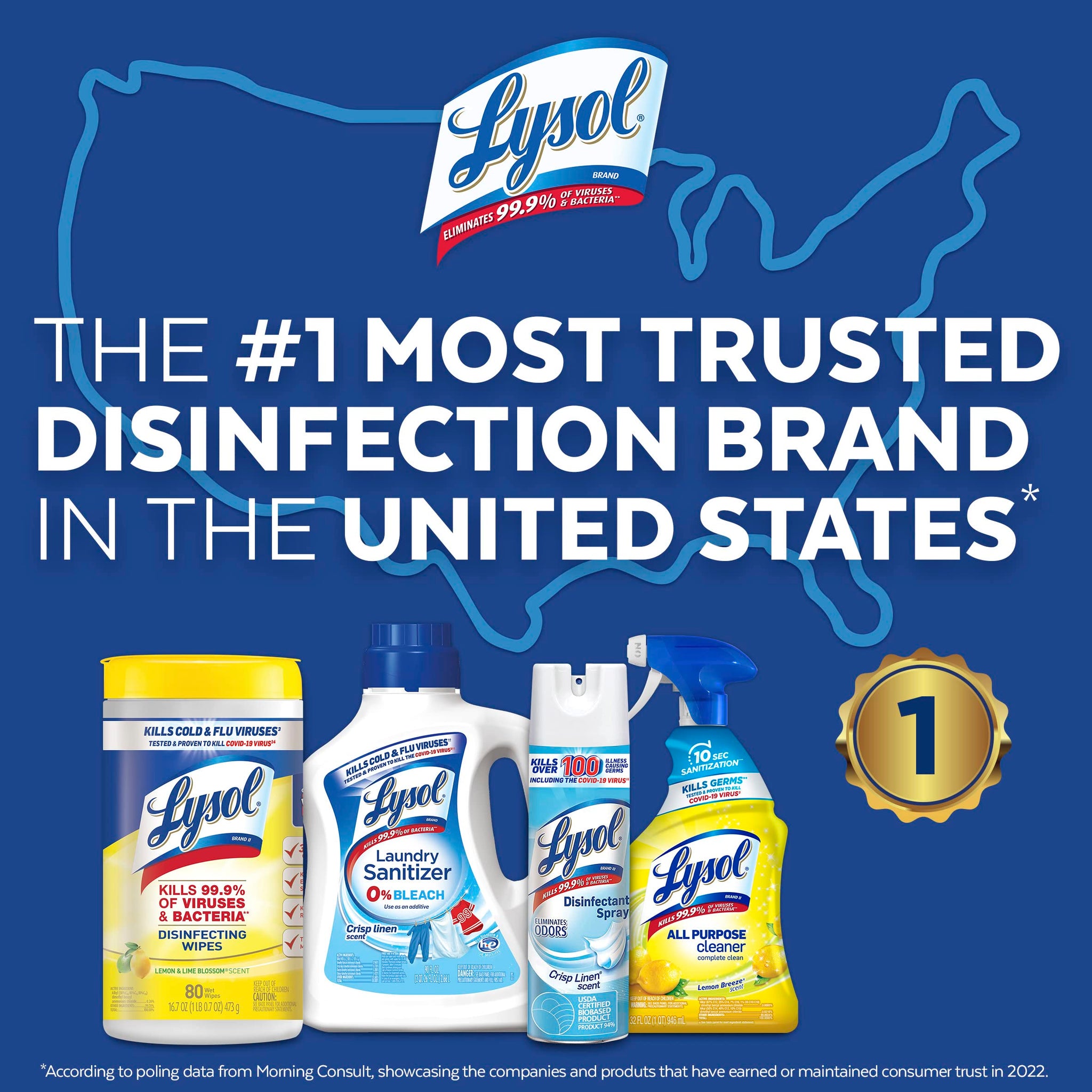 Lysol Dual Action, Disinfecting Wipes, Citrus, Blue 35Ct