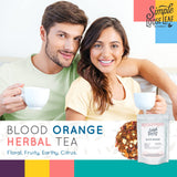 Simple Loose Leaf Blood Orange Herbal Tea - Caffeine-Free, Organic Loose Leaf Herbal Tea | Light & Earthy Citrus Flavor | All-Natural, Hand Packaged