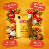 Jiffy Jollof Sauce, Authentic Nigerian Tomato Pepper Blend for One-Pot Meals, Spicy Pasta, Roasted Bell Pepper Stew, Hot Cooking Sauce, 10oz Food