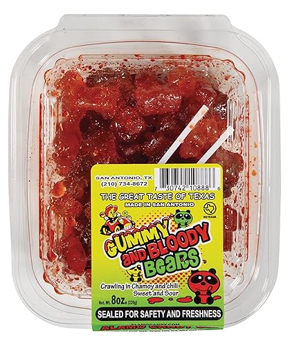 Alamo Candy, Gummy & Bloody Bears, 8 Oz, Count 1 - Sugar Candy