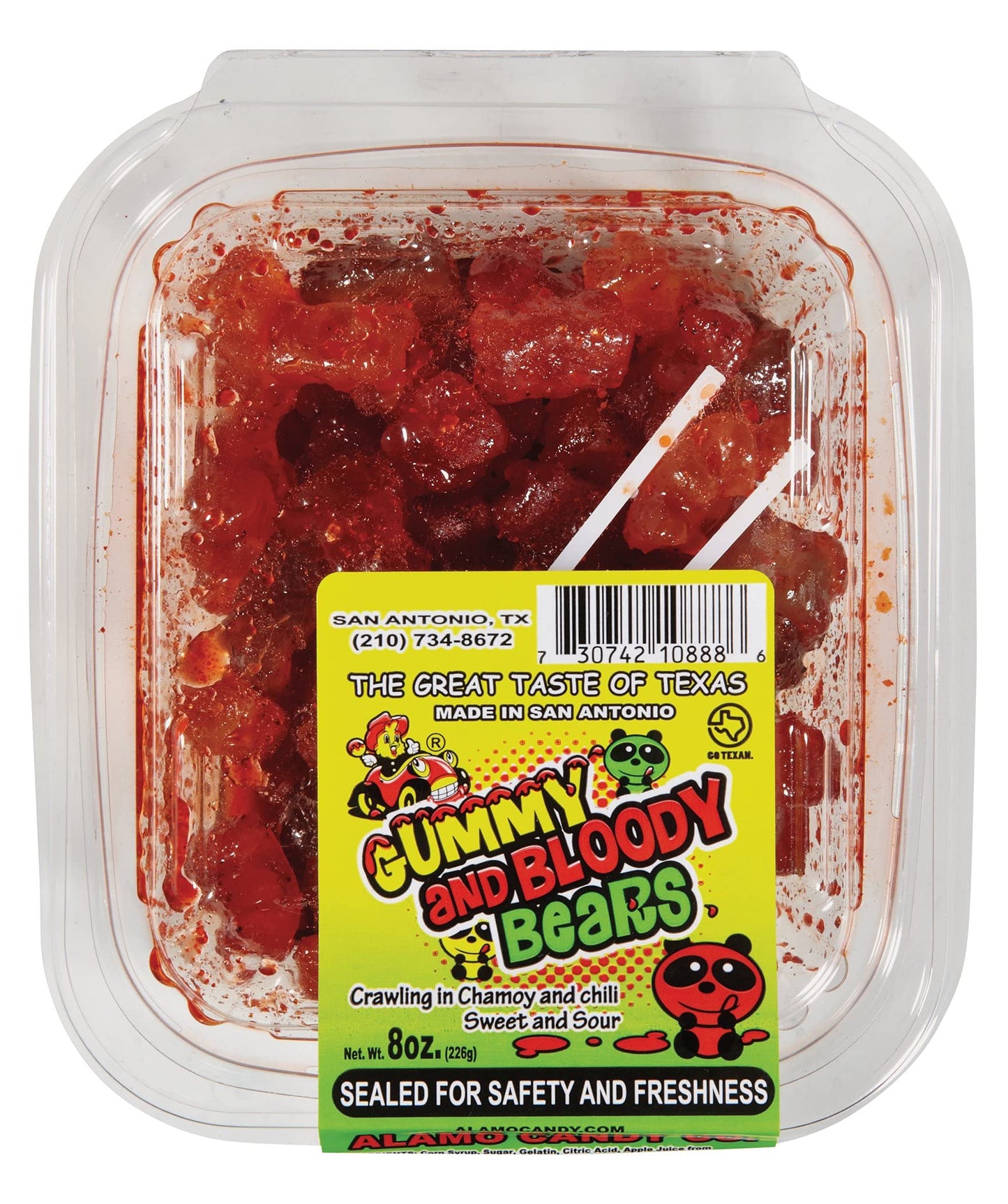Alamo Candy, Gummy & Bloody Bears, 8 Oz, Count 1 - Sugar Candy