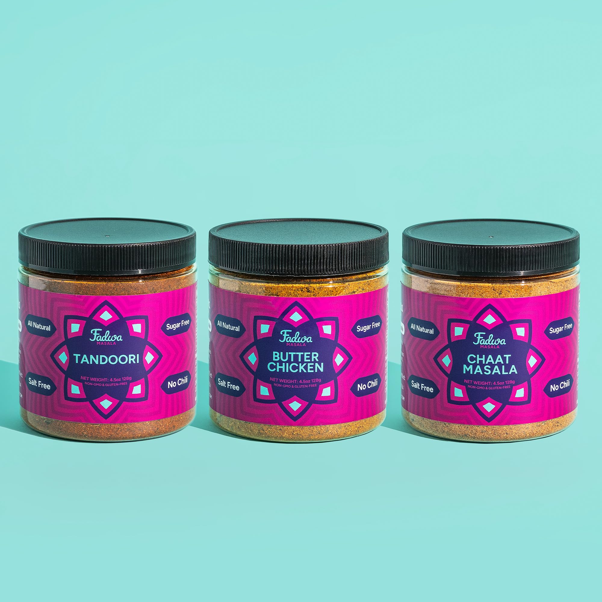 Fadwa Masala 3-Pack Gift Set - Salt & Sugar Free, Authentic Desi Spices for Pakistani & Indian Cooking - No Artificial Ingredients - Gluten Free