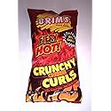 Brim's Fiery Hot Crunchy Cheese Curls (1 Bag) 7 oz