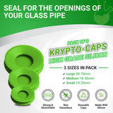 Klear Kryptonite Silicone Cleaning Caps To Clean Quickly And Easily- Watertight, And Adjustable Universal Caps for Cleaning (3X)