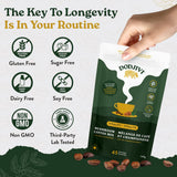 Dodjivi Organic Reishi Mushroom Coffee, Sustained Energy & Focus, Instant Coffee, Arabica with Adaptogenic Herbs, Sugar-Free, Vegan, Keto-Friendly