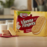 Keebler Cookies, Vienna Fingers Sandwich Cookies, Creme Filled, 14.2 oz Tray