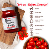 Bone Suckin' Sauce Sweet Southern BBQ Sauce - 18 oz in Glass Bottle, All-Purpose Barbecue Sauce, For Ribs, Chicken, Pork, Beef, Gluten-Free, Non-GMO