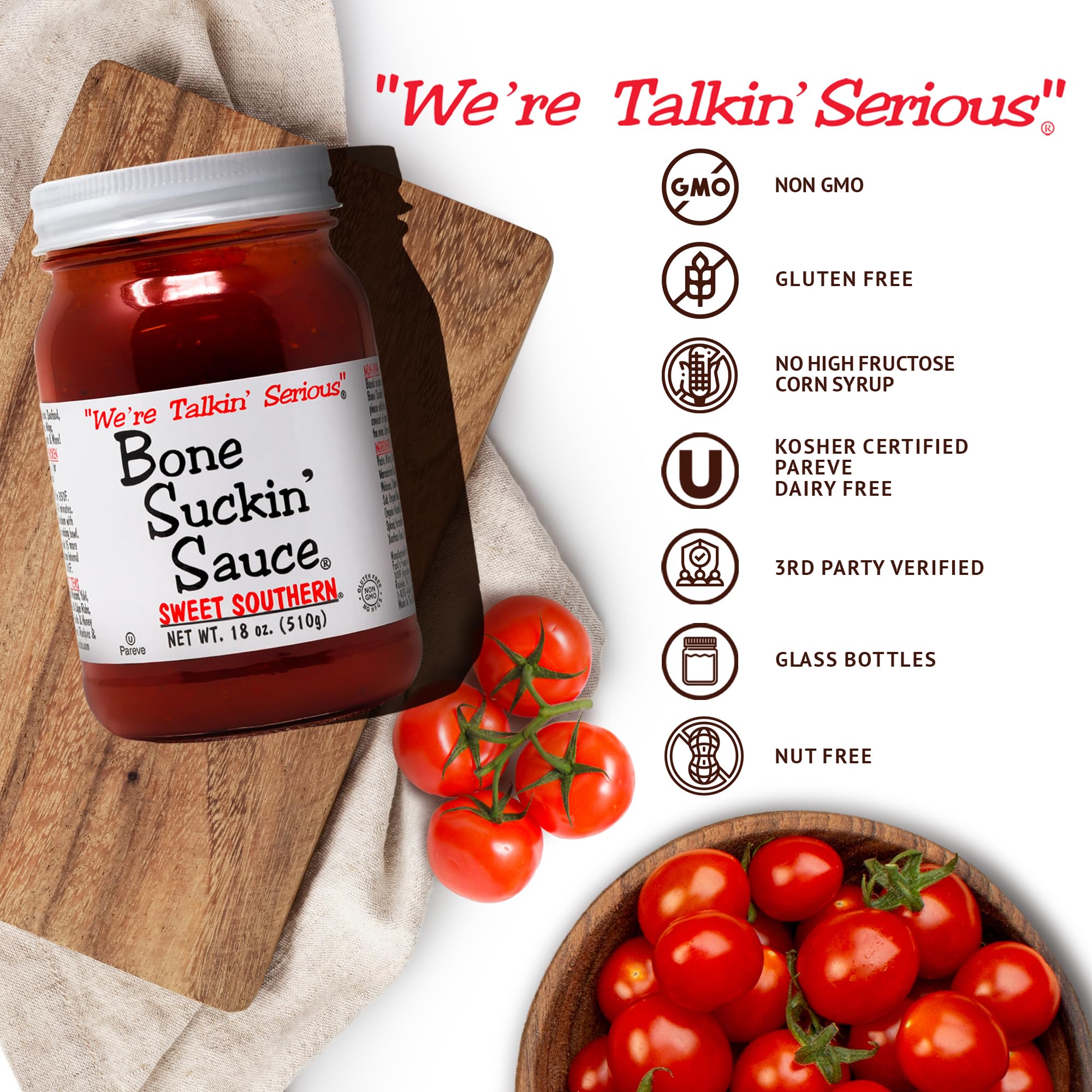 Bone Suckin' Sauce Thicker Style BBQ Sauce 16 oz.