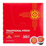 New Mexico Piñon K Cups Coffee Pods - Naturally Flavored, Traditional Piñon Medium Roast 100% Arabica Beans for Hot or Cold Brew - Single Serve