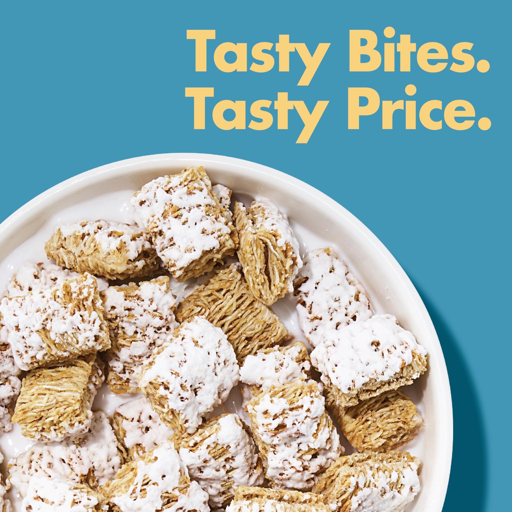Malt-O-Meal Mini Frosted Spooners Breakfast Cereal, Sweet Frosted-Wheat Squares, Family Bulk Size, 27 oz Resealable Bag