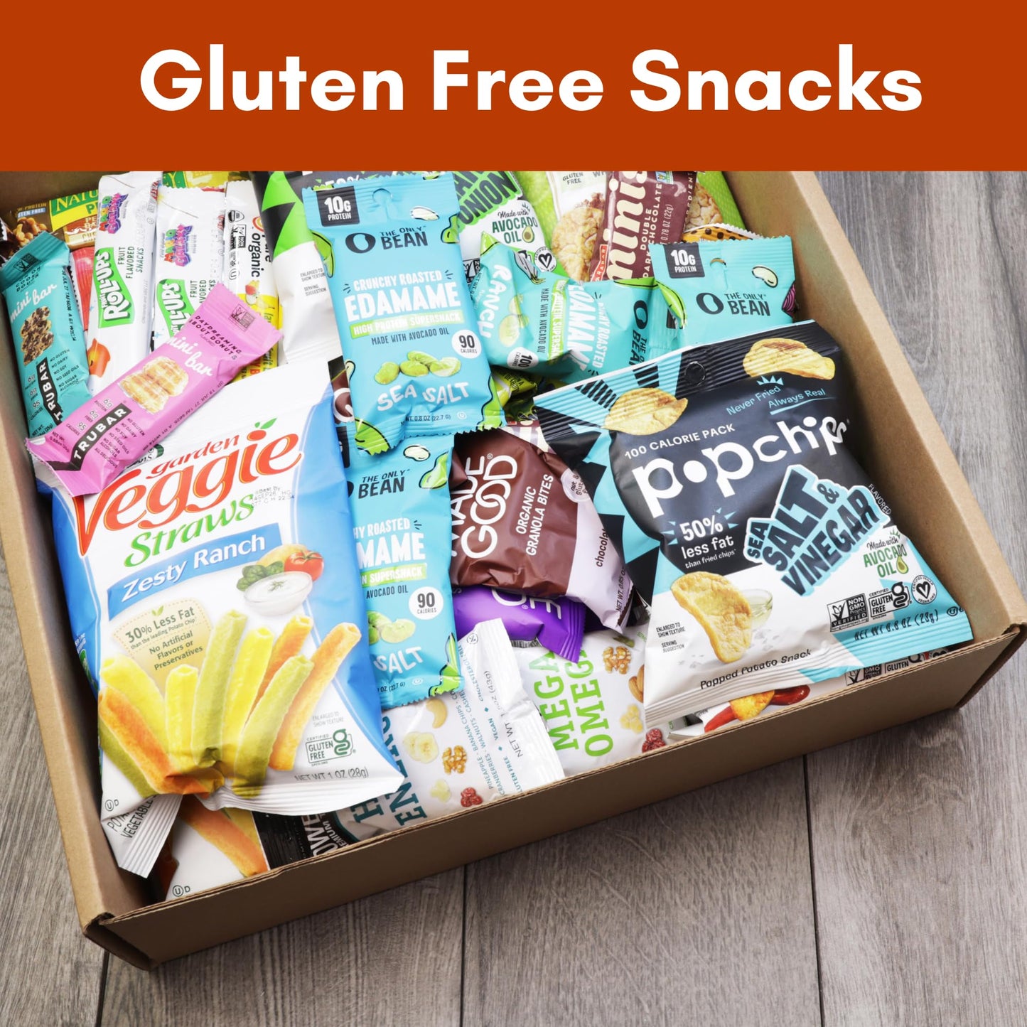 Snack Trek Gluten Free Snacks Box Variety Pack, Healthy Care Package, Assorted Treats Gift Basket for Adults, Teens, or College Students, Office