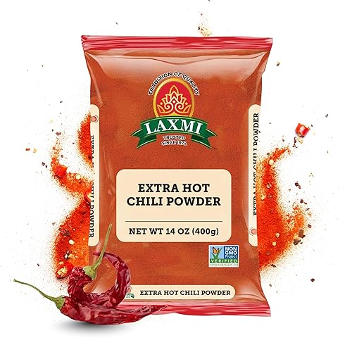 LAXMI Xtra Hot Kashmiri Chili Powder - Authentic Indian Red Chili Seasoning - NON-GMO & Natural - 14 oz Cooking Spice