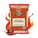 LAXMI Xtra Hot Kashmiri Chili Powder - Authentic Indian Red Chili Seasoning - NON-GMO & Natural - 14 oz Cooking Spice