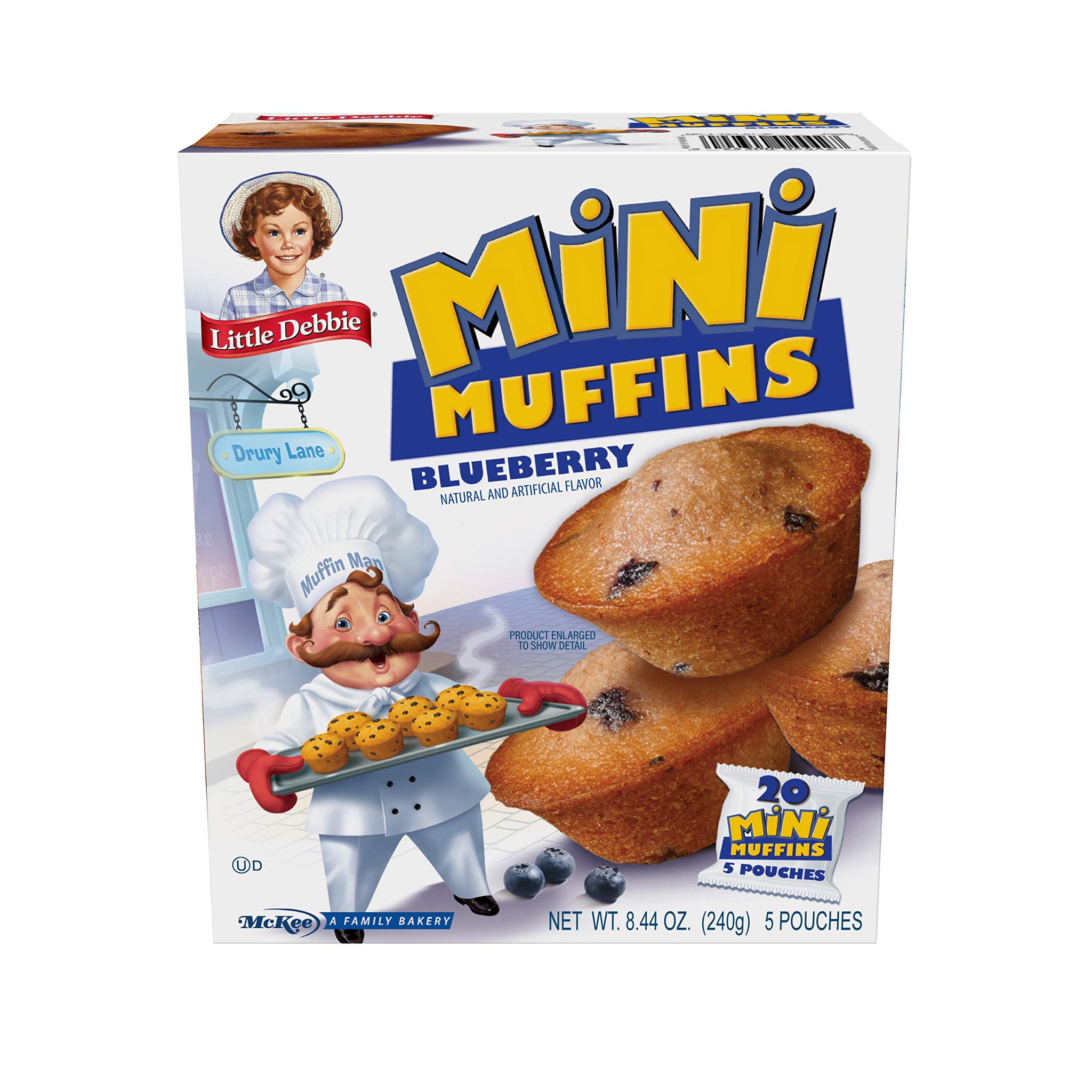 Little Debbie Mini Muffin Bundle, 1 Box Chocolate Chip Mini Muffins, 1 Box Blueberry Mini Muffins, 1 Box Mini Brownies, 8.44 Assorted Assorted 8.44