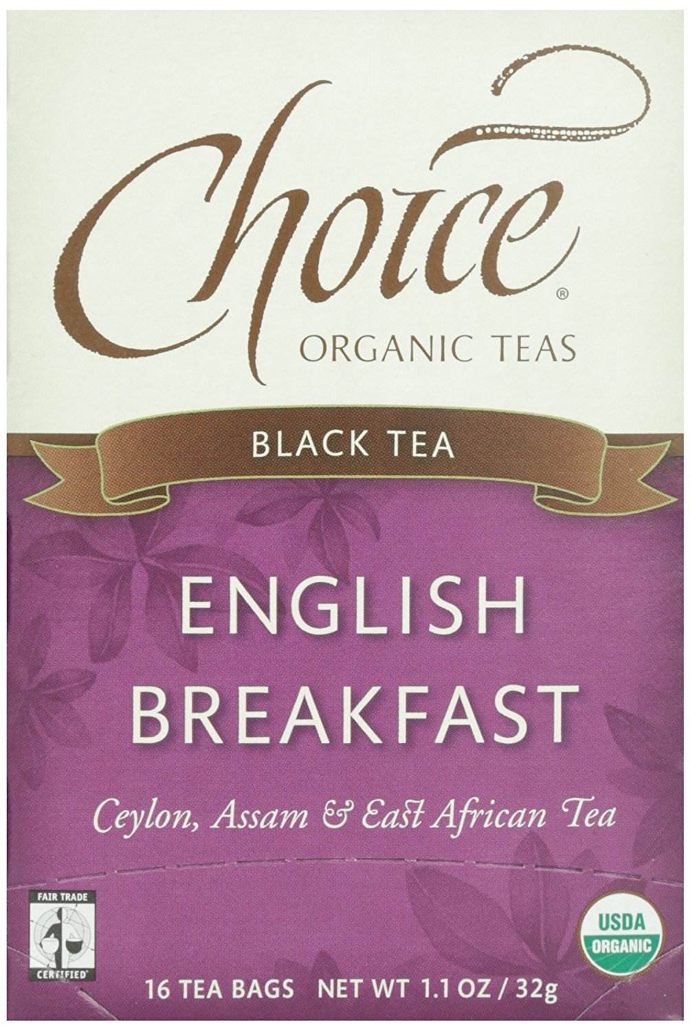 Choice Organic, English Breakfast Tea, 16 ct