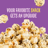Tochi Gourmet Popcorn Snacks - Black Sesame Flavor - Using Large Popcorn Kernels, Popcorn balls, Gluten Free, Non GMO Corn, All natural, Healthy Pop