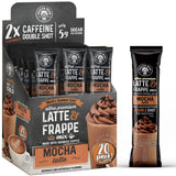 The Frozen Bean Mocha Frappe & Latte Instant Mix (20 Sticks), Made with Arabica Coffee, Double Shot Caffeine, Low Sugar & Premium Ingredients, Hot