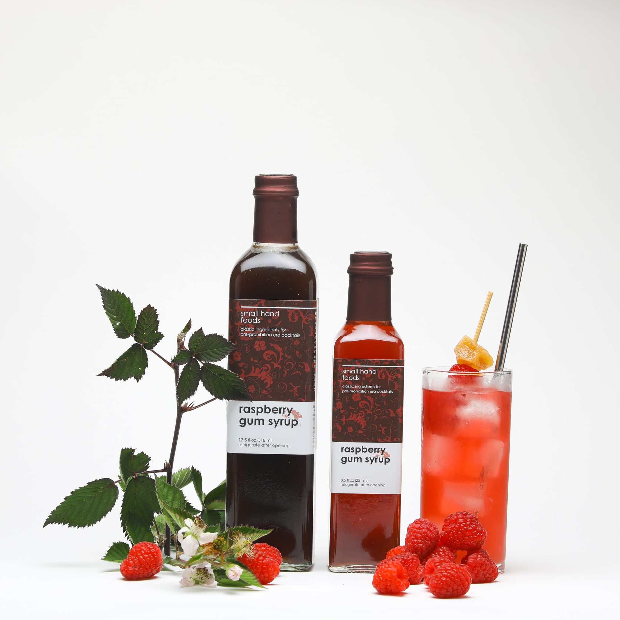 Small Hand Foods Raspberry Gum Syrup - 8.5 oz