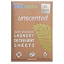 Homevative Laundry Detergent Sheets, 30 Sheets, Up to 60 Loads, Easy Dissolve, Unscented, Eco package, HE Compatible, Septic friendly, Great