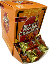 Rocket Chocolate Milk Chocolate Orange Blast Flavored Caffeinated Chocolate Truffles, 50 count, Mini