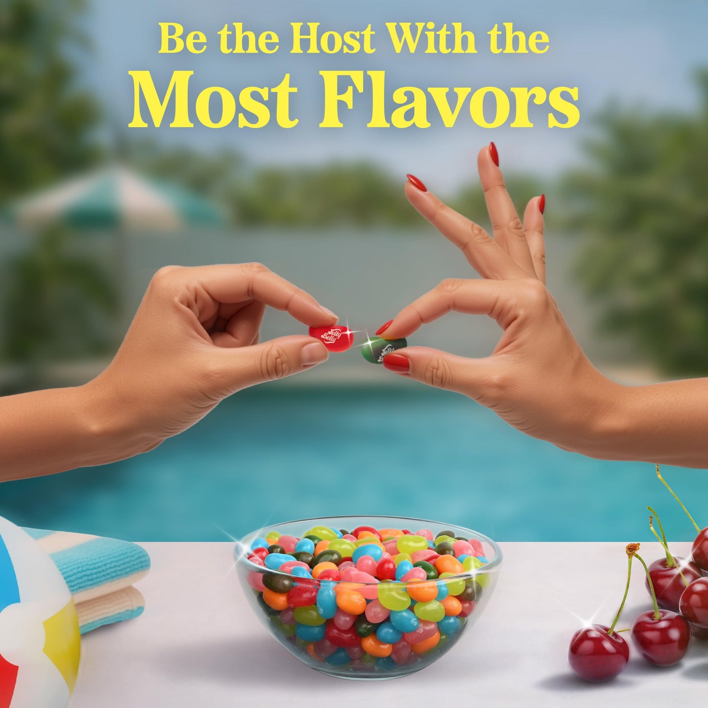 Jelly Belly Endless Summer Jelly Bean Collection, 3.5 oz Grab & Go Bags - Pack of 3 sold in Jelly Belly Bag