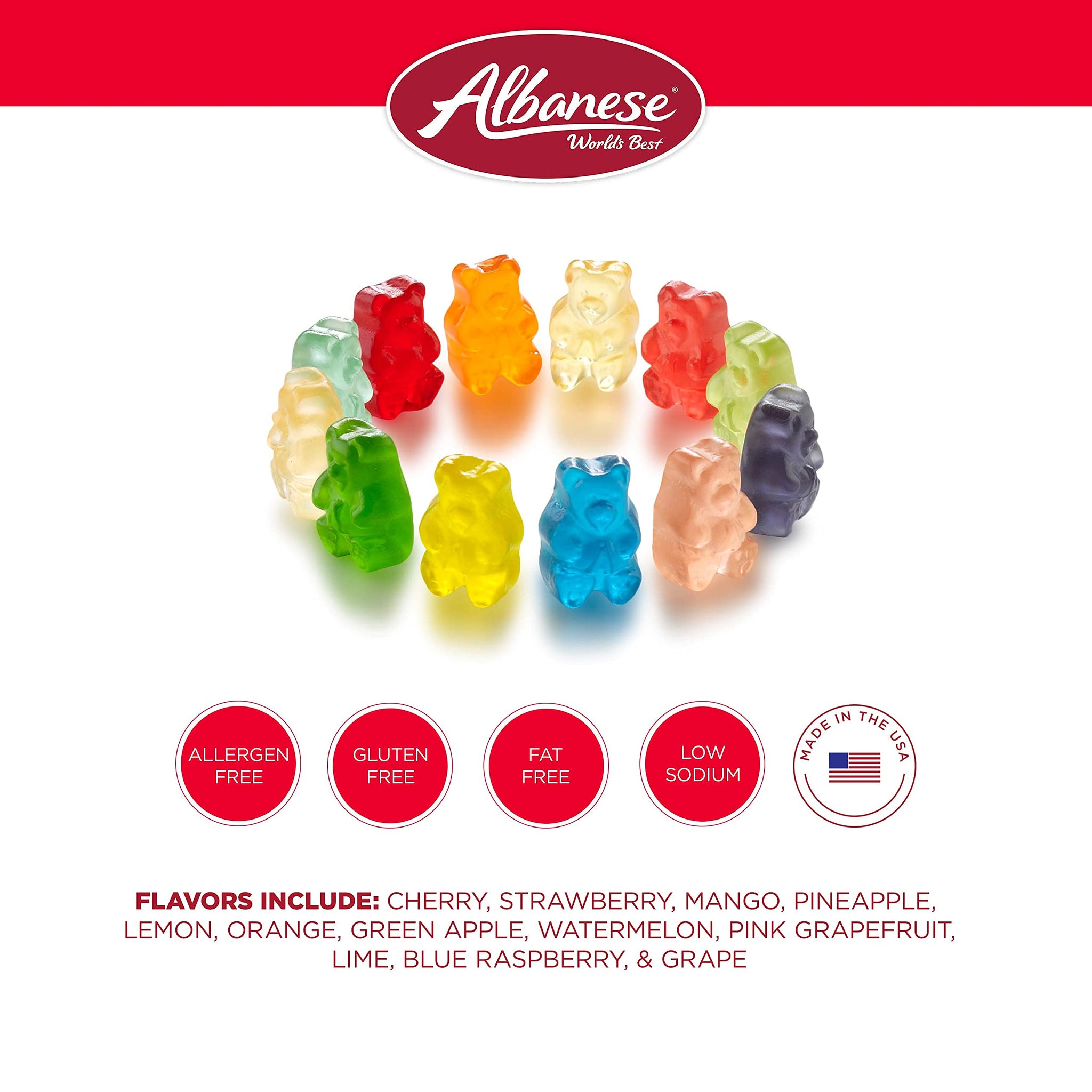 Albanese Bears Multi-Flavored Gummi Bears 36 oz.