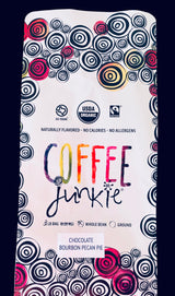 Coffee Junkie- Chocolate Bourbon Pecan Pie- 3LB Whole Bean Coffee. CONTAINS NO ALCOHOL
