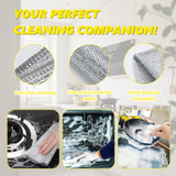 Makoto Nobu 10 Pieces Multi-Purpose Wire Cloths, Double Layer Metal Kitchen Cloths, Reusable Wire Washing Dishes, for Pots, Pans, Stains, Stoves