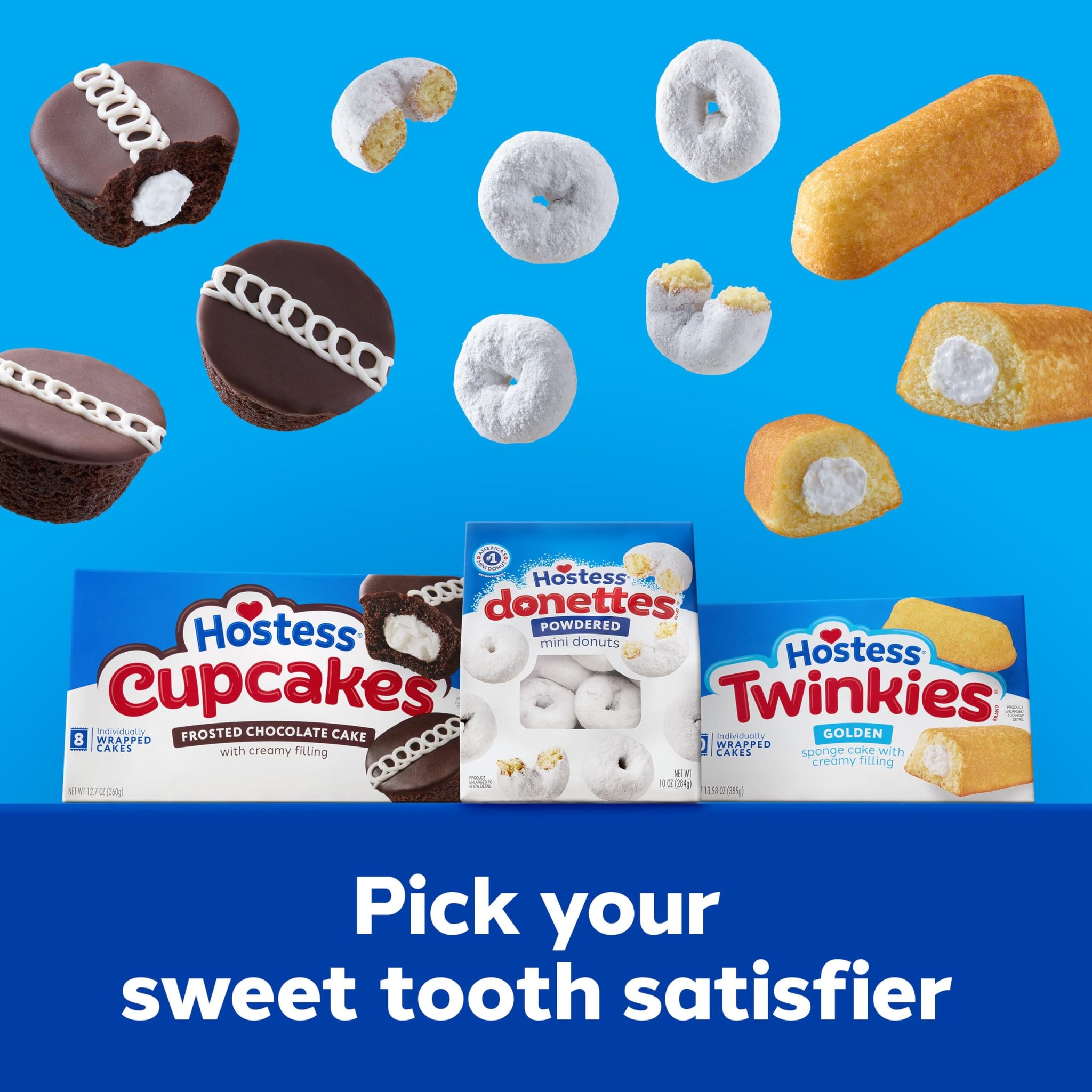 Hostess Brands Hostess Cup Cake Multi Pack, Choc, 8 Count of 1.59 Oz Cakes, 12.7 Oz, (197038)