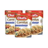 Chata Authentic Mexican Carnitas, Slow Cooked Pork, 8 oz, Pack of 3
