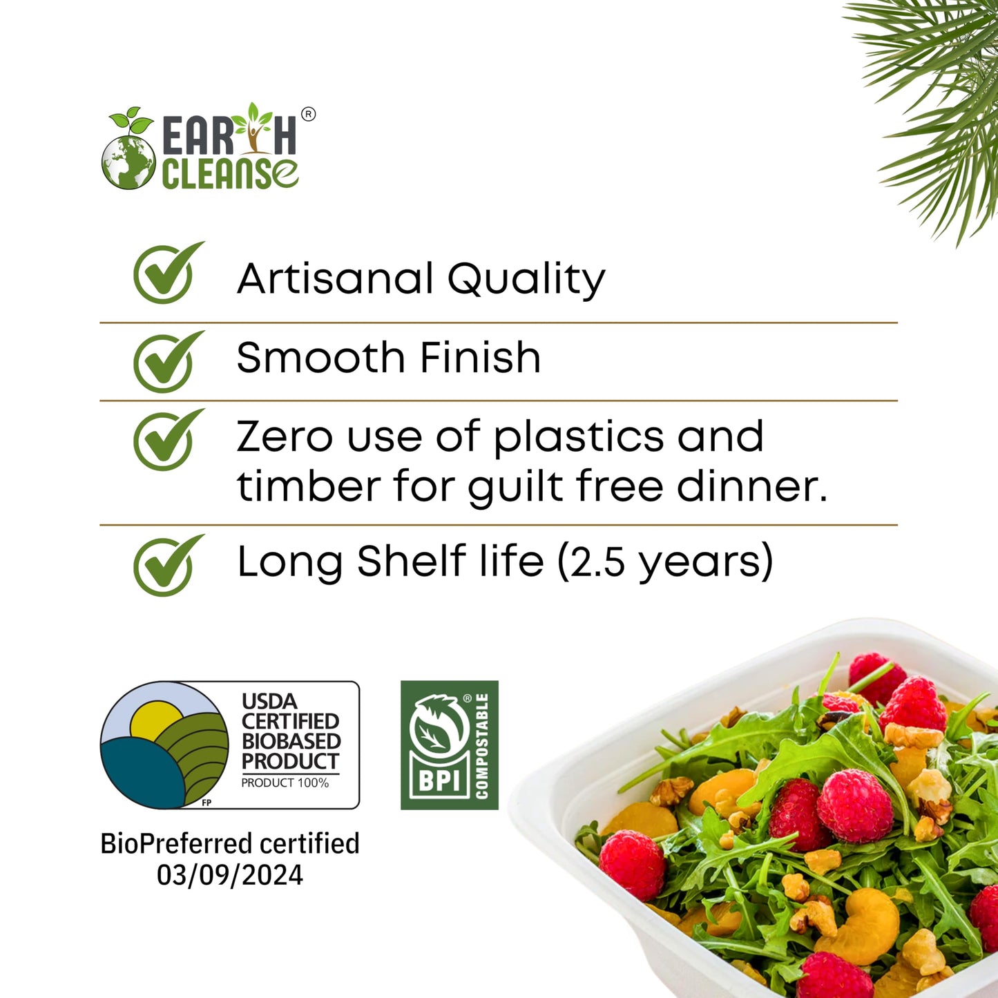 EARTH CLEANSE 6 oz Paper Bowls [200 Pack] - Heavy-Duty Disposable Sugarcane Bowls, Made from Bagasse, Microwave & Leak-Resistant - Great for Cereal